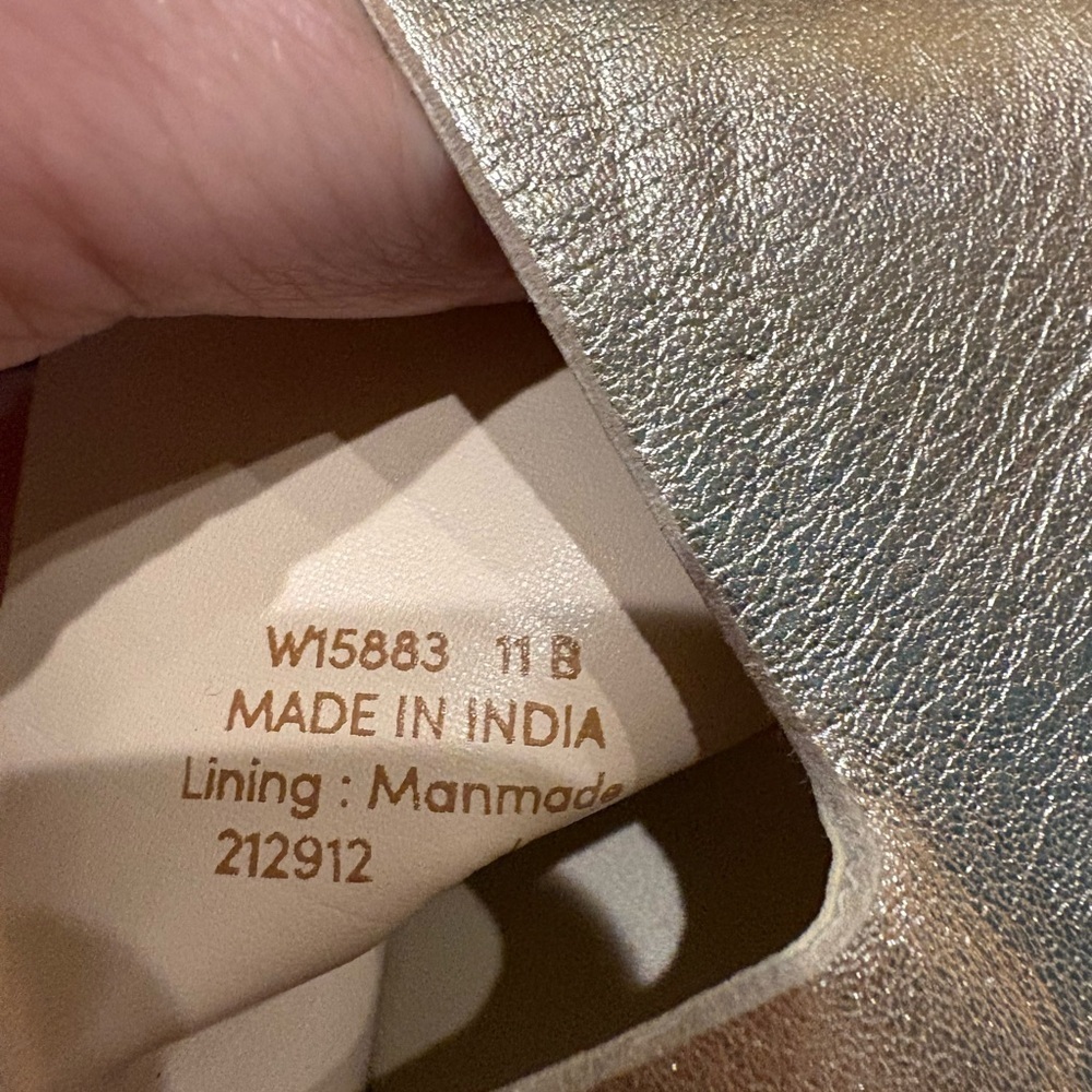 Cole Haan espadrilles sandals gold sz 11 new without tags - Picture 5 of 6
